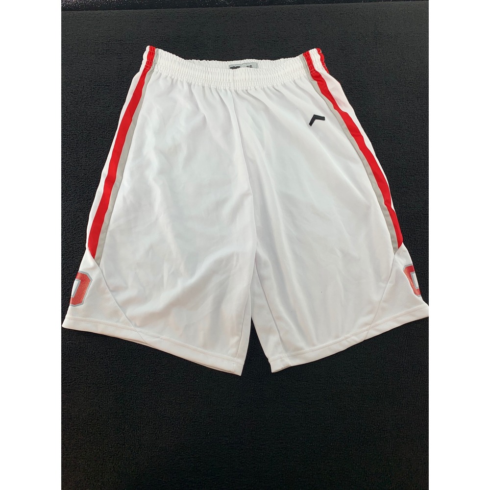 Powers Athletic Shorts White Red Gray Basketball Gym‎ Men's Size 36
